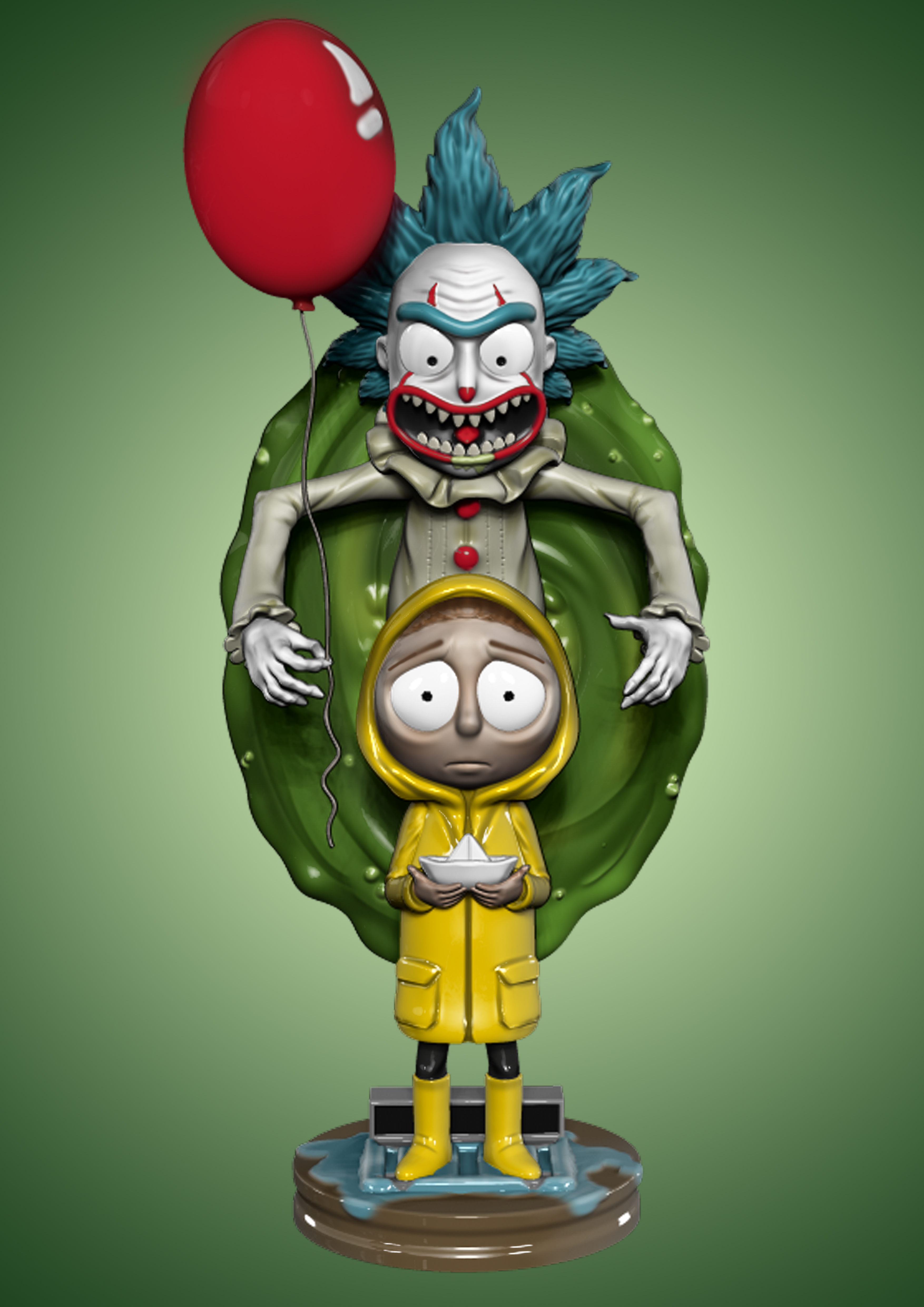 Rick e Morty, statuetta da assemblare